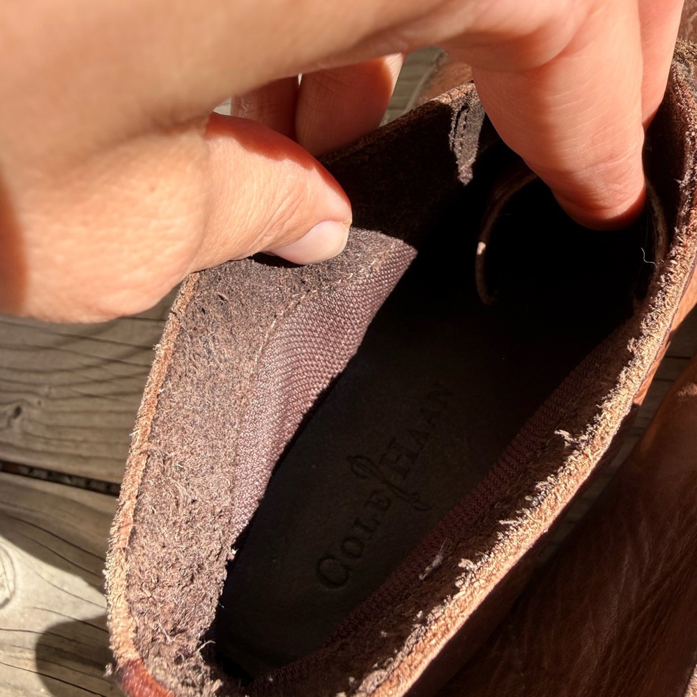 Cole Haan Men's Brown Leather Chukka Boots - Picture 4 of 5